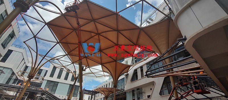 中國東盟特色商品匯聚中心膜鋼構工程膜結構安裝中