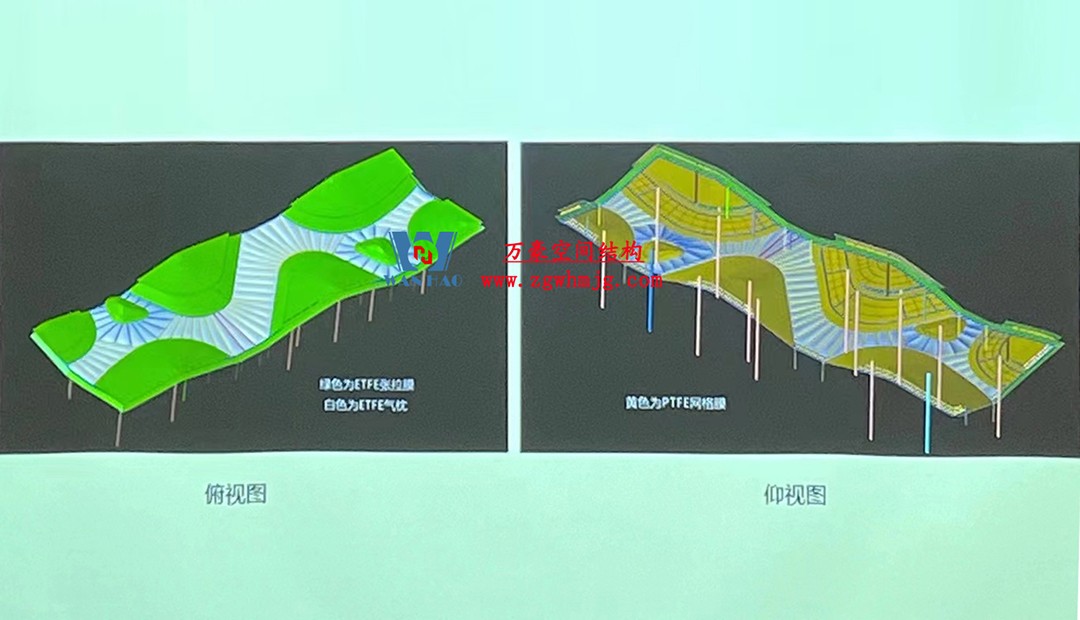 博多森谷項目中庭etfe膜結構工程
