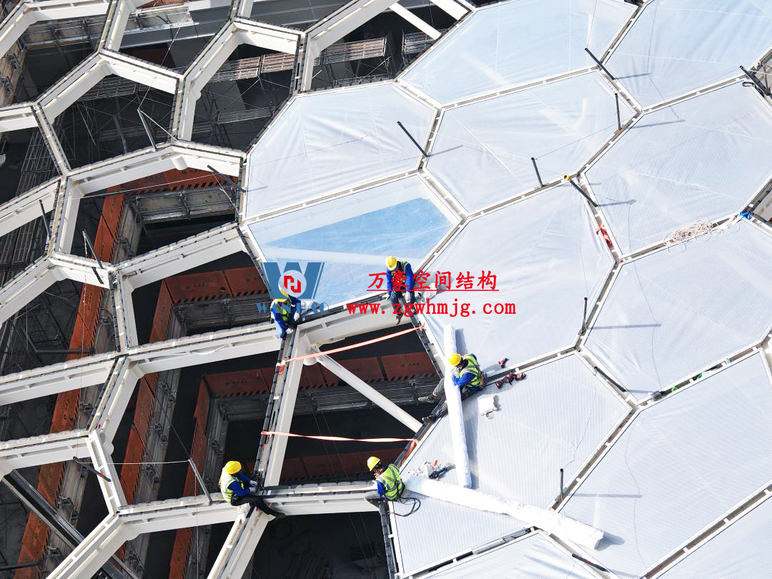 安吉縣昌碩小區地塊房產開發項目鋼結構天幕工程