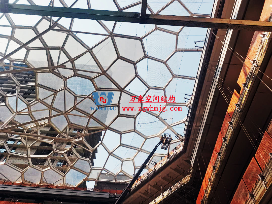 安吉縣昌碩小區地塊房產開發項目鋼結構天幕工程