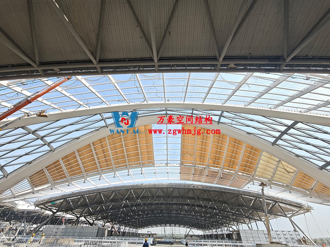 鄭州中原高鐵港數字展貿城ETFE膜結構 PTFE膜結構工程