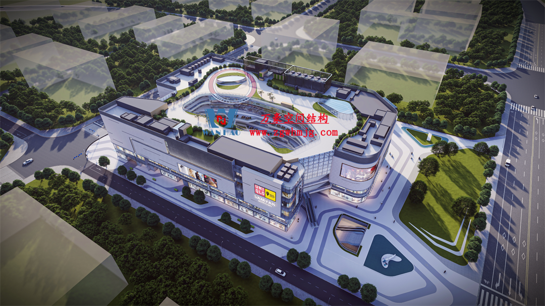 廣州從化鳳凰新天地商業(yè)街天幕項目：ETFE+PTFE膜結(jié)構(gòu)打造城市靈動